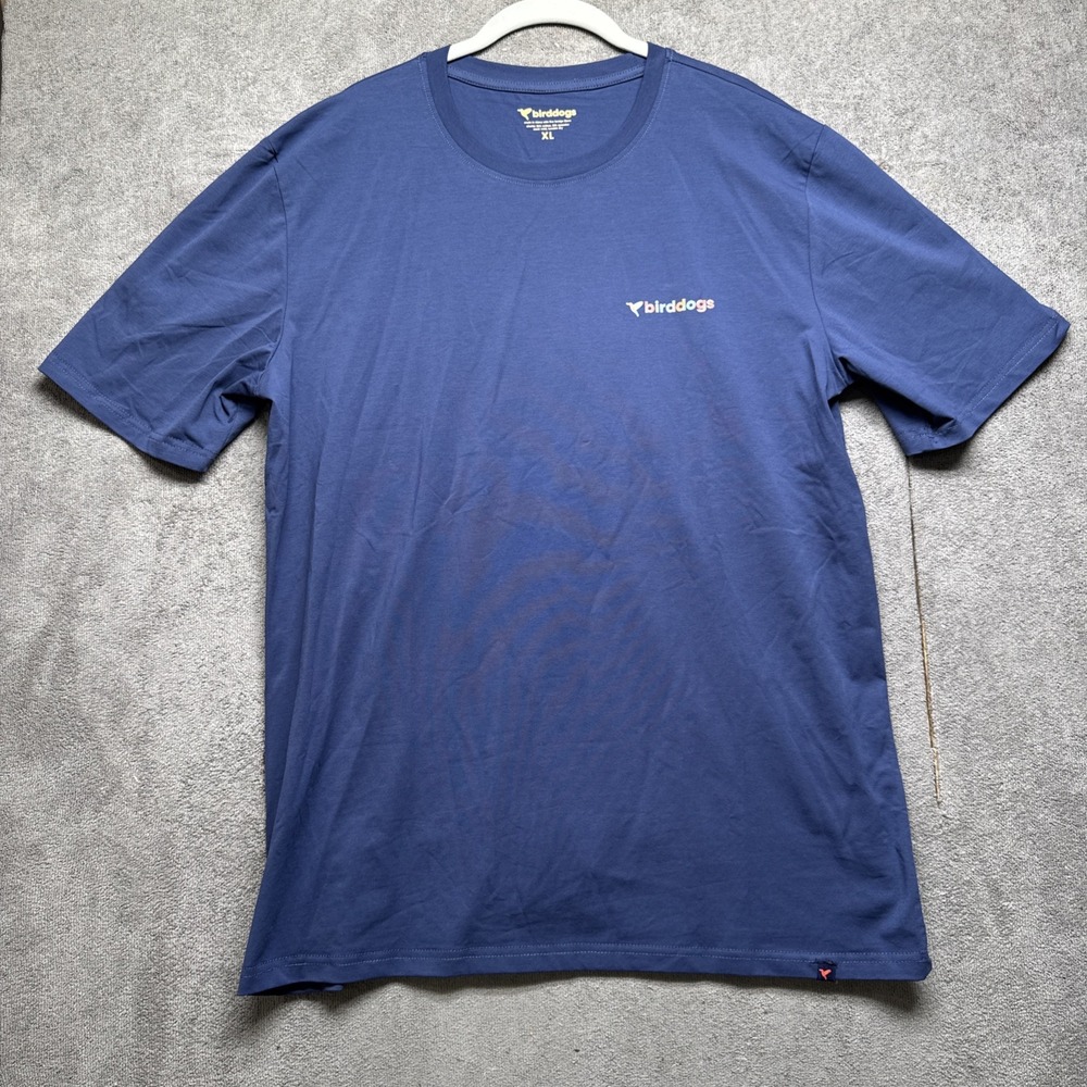 Birddogs Navy‎ Blue Logo Graphic Short Sleeve T-Shirt Men's XL Casual Athletic